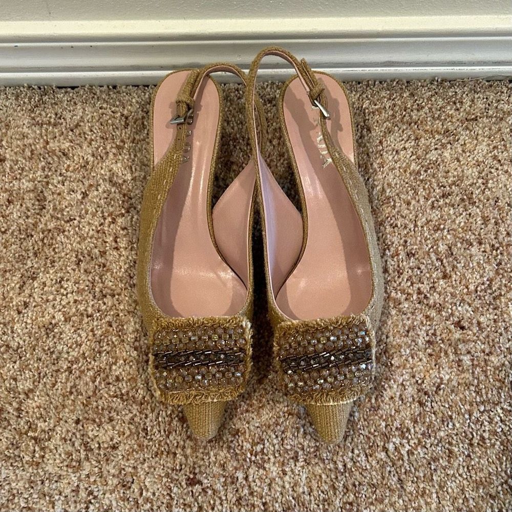 Prada Milano 35.5 Sandals/Slip on Woven with beads